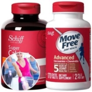 美国产 Move Free氨糖软骨素红盒 80粒+液体钙软胶囊 120粒