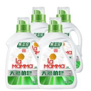 21日0点！88VIP！ la mamma 妈妈壹选 天然皂液洗衣液（2kg*2+1kg*2 ）