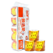 顺清柔 卫生纸 出口装4层180g有芯卷纸*10卷（新老包装随机发货） *5件