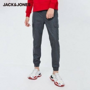 JackJones 杰克琼斯 219414506 男士束脚工装裤