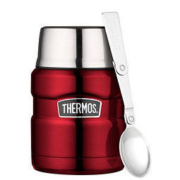 THERMOS 膳魔师 King Food B00JOV44P8 不锈钢焖烧杯 470ml 蔓越莓红