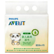 AVENT 新安怡 婴儿柔润湿巾 80抽3连包 *3件
