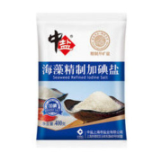 中盐 海藻精制加碘盐 400g *94件