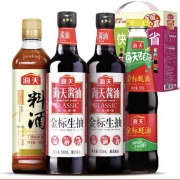 百亿补贴：海天 酱油蚝油料酒 金标生抽500ml*2+金标蚝油530g+古道料酒450ml