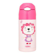 THERMOS 膳魔师 LION系列 FFI-403 儿童不锈钢卡通保温杯 粉色 360ml *3件