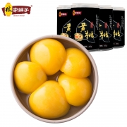Super会员：林家铺子 黄桃水果罐头 425g*4罐 +凑单品