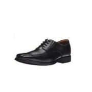 Clarks Tilden Walk 男士休闲皮鞋 Black Leather US7
