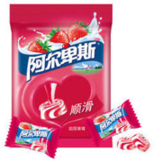 阿尔卑斯田园草莓牛奶味硬糖袋装150g 休闲零食 聚会分享装 企业用糖 糖果批发(新老包装交替发货) *2件
