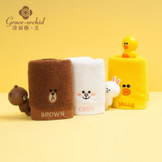 3条礼盒才19.9！洁丽雅兰卡通纯棉毛巾