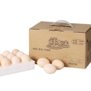 圣迪乐村 鲜本味 德国罗曼白羽鸡蛋 粉壳蛋 30枚 1.35kg *8件