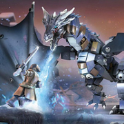 亚马逊销冠！可动：Mega Construx美高 权利的游戏 冰龙VS雪诺 拼装模型积木