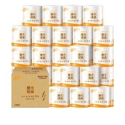 清风（APP）卷纸 有芯 原木纯品 3层270段卫生纸*27卷 *4件