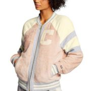 Champion 冠军牌 Life系列 女士拼色毛绒棒球夹克 到手￥270.58