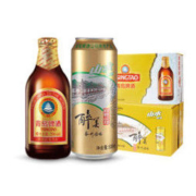 青岛啤酒 11度高端金质小瓶棕金296ml*24瓶+山水醉美苏州园林系列500ml*12听