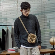 双11预售：tonlion 唐狮 624410044402 男士复古高领毛衣