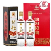 慢津贴：仙阁 52度粮食酒 浓香型白酒 480ml*2瓶＋1个礼品袋