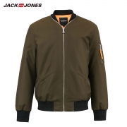 JackJones 杰克琼斯 219425517C 棒球领直筒夹克外套