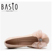 BASTO 百思图 RTR33CQ9 女士蝴蝶结皮鞋 *3件