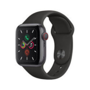 Apple Watch Series 5智能手表（GPS+蜂窝款 40毫米深空灰色铝金属表壳 黑色运动型表带 MWX32CH/A)