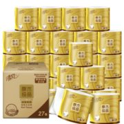 88VIP！Breeze 清风 卷纸 原木金装 4层*128克*27卷