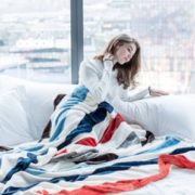 A类一等品！玉沙 珊瑚绒空调毯 70*100cm