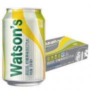 屈臣氏（Watsons）柠檬草味苏打汽水 苏打水汽水饮料 调酒净饮推荐 330ml*24听 整箱装 *2件