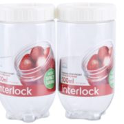LOCK&LOCK 乐扣乐扣 储物罐收纳罐 500ml 2件套