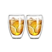 Le Bronte 朗特乐 高硼硅双层玻璃杯 350ml 2只装