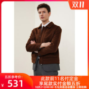报喜鸟 20年新款 男士翻领羊毛毛呢外套