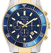 Bulova 宝路华 Marine Star海洋星系列 98B230 三眼计时时尚男表 到手1639.94元