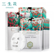 京东PLUS会员： PEHCHAOLIN 百雀羚 三生花 补水保湿面膜 10片装 *5件