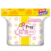 飞(Free)超薄触感0.05cm无感薄棉柔表层活性卫生巾护垫152mm*28片(轻薄 透气 劲吸 健康倍护配方) *25件