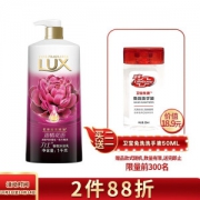 京东PLUS会员： LUX 力士 精油香氛沐浴乳 迷情花语 1L*6件（赠洗手液 50ml*3瓶）
