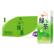 PLUS会员：统一 绿茶 茶饮料 250ml*24盒/箱 *2件