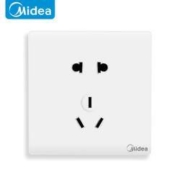 Midea 美的 86型 暗装开关 五孔插座