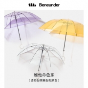 蕉下  透明长柄直杆 雨伞*3把 维他命色系