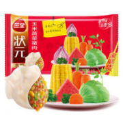 三全 状元水饺 玉米蔬菜猪肉口味 1.2kg （72只） *5件