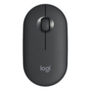 学生专属：Logitech 罗技 Pebble 轻薄型静音双模鼠标 石墨黑