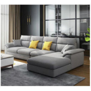 AHOME A家家具 现代简约布艺沙发组合 三人位+中位+右贵妃
