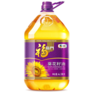1日0点：福临门 食用油 压榨一级充氮保鲜葵花籽油 6.18L