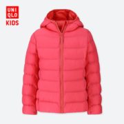 轻盈舒适！UNIQLO 优衣库 WARM PADDED  女童轻型连帽外套