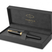 国内2180元！prime会员！Parker 派克 Sonnet 卓尔系列 磨砂黑杆金夹 23K镀金钢笔 M尖（1931495） 直邮含税到手￥447.46