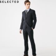 双11预售： SELECTED 思莱德 41915Z503 羊毛平驳领商务西装