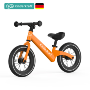 KinderKraft 德国平衡车 儿童滑步车 12寸 橙色充气