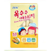 韩国进口ZEK玉米深海鳕鱼肠鱼肉火腿肠 20根儿童营养健康休闲零食300g *2件