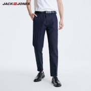 JackJones 杰克琼斯 219114542A 男士亚麻九分裤