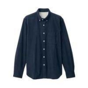 MUJI 无印良品 M9AC766 男式新疆棉法兰绒衬衫