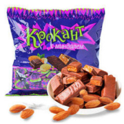 KDV 俄罗斯进口 扁桃仁夹心巧克力糖 500g 约70颗