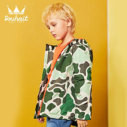SOUHAIT 水孩儿 男童迷彩风衣外套