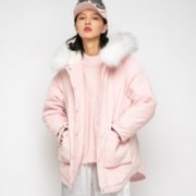 KAMA 卡玛  女士中长款连帽棉服
